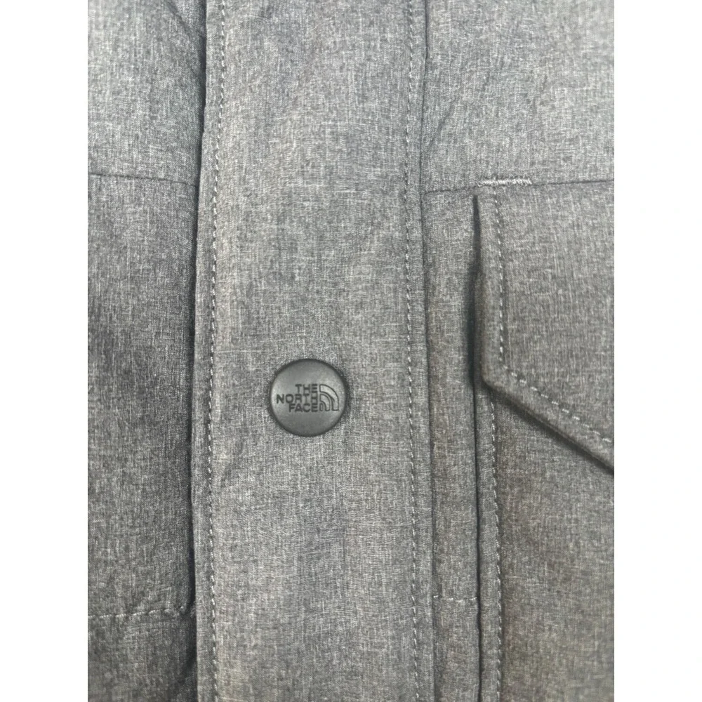 The North Face Mens‎ Small Patricks Point Vest Puffer Grey Insulated Snap Front